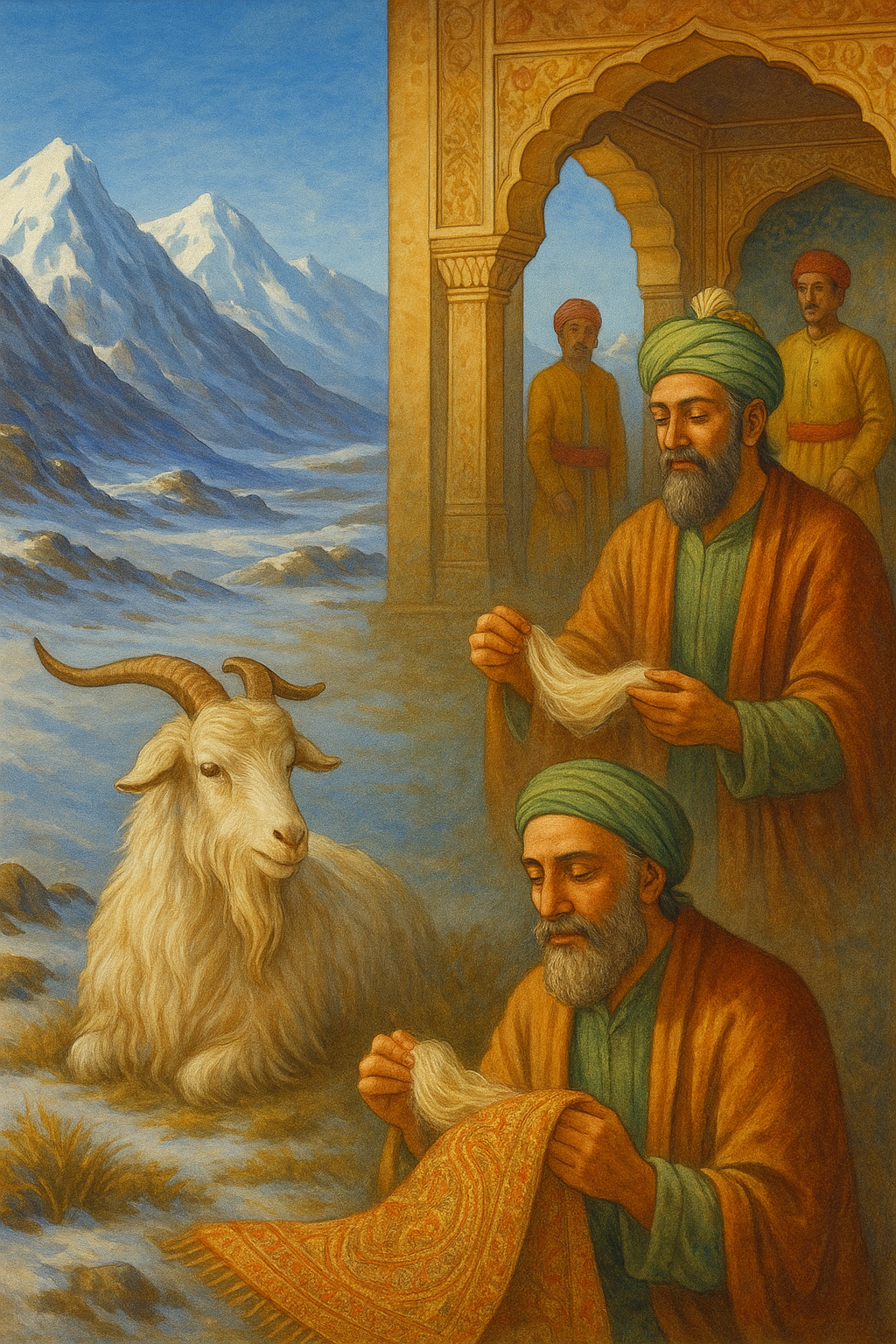 Historical Pashmina weaving and origin